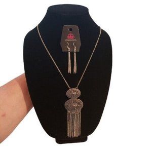Sun Goddess Necklace & Earrings Paparazzi New